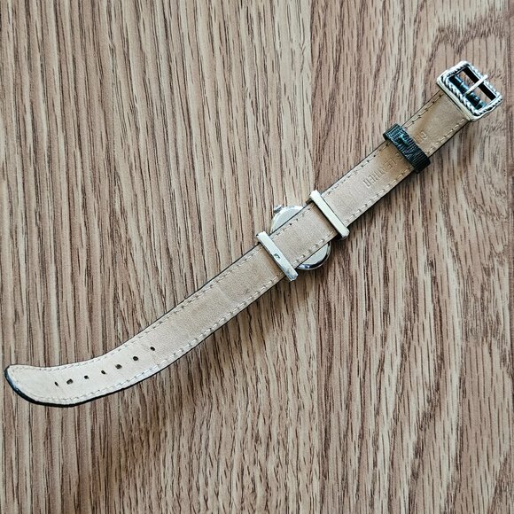 Ecclissi 925 Quartz Ladies Watch Interchangeable Genuine Leather Strap 8in - Picture 11 of 14